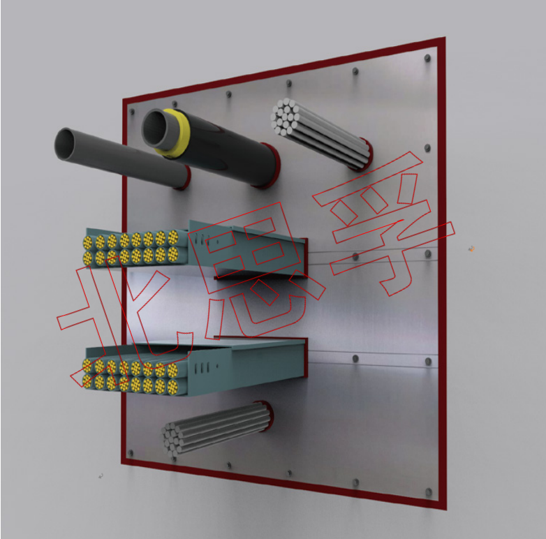 管线穿越防火封堵保护系统